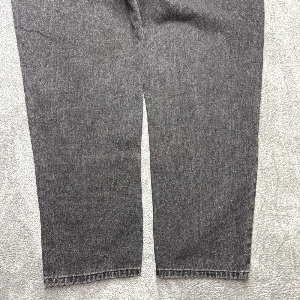 Patchwork Jeans Men's Size 34x26 Black Gray Colorblock Straight Denim‎ Pants
